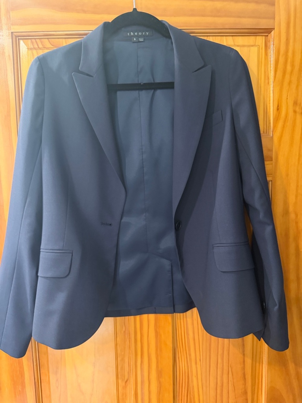 Theory Navy Structured Women's Blazer